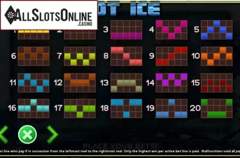 Paylines. Hot Ice from Fils Game
