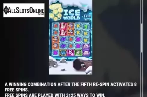 Free Spins screen