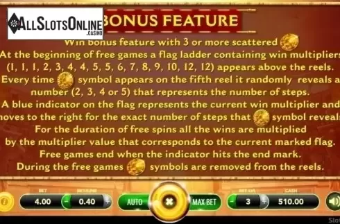 Features. Immortal Gladiator from SlotVision