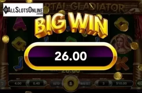 Big Win. Immortal Gladiator from SlotVision