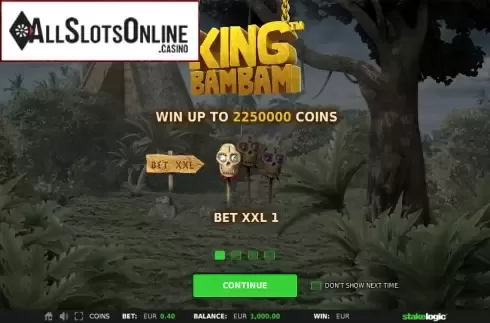 Game features. King Bam Bam from StakeLogic