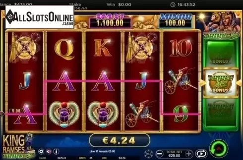 Win Screen 1. King Ramses from Ainsworth