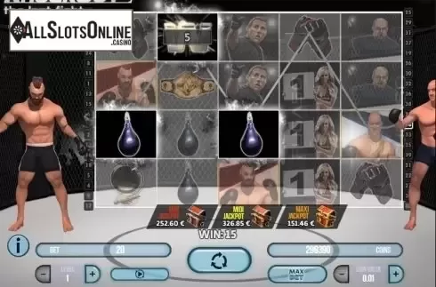 Wild Win screen. Knockout: The Last Fight from Fugaso