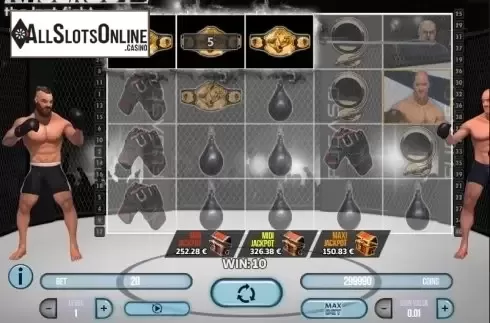 Win screen. Knockout: The Last Fight from Fugaso