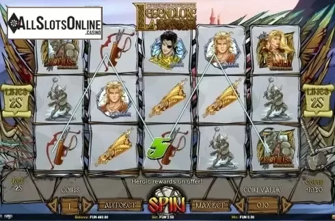 Screen 2. Legend Lore from 1X2gaming