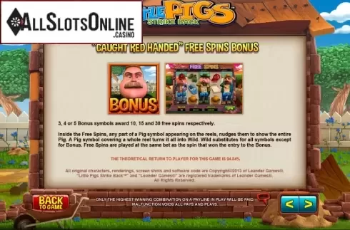 Screen7. Little Pigs from Leander Games
