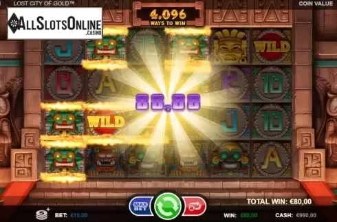 Win Screen. Lost City of Gold (Betsson Group) from Betsson Group