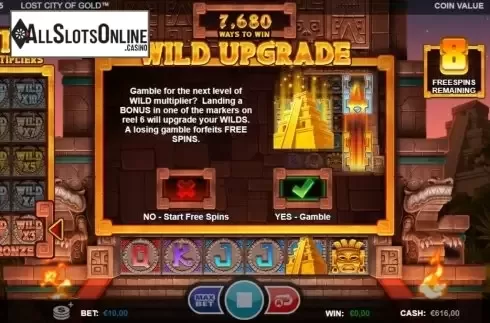 Free Spins Gamble. Lost City of Gold (Betsson Group) from Betsson Group