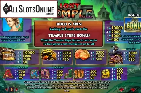 Screen2. Lost Temple from Lightning Box