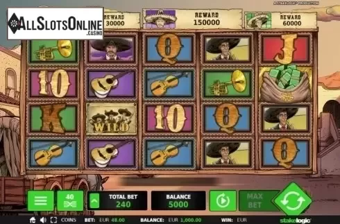 Game Workflow screen. Mariachi from StakeLogic