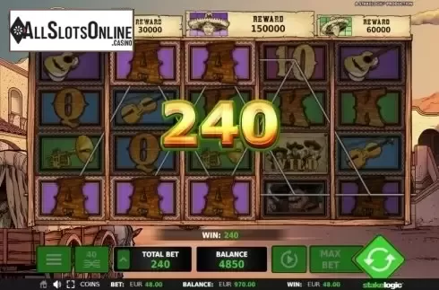 Win Screen 2. Mariachi from StakeLogic