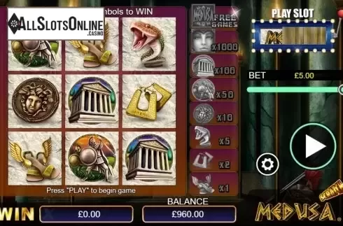 Game Screen 3. Medusa Scratch from NextGen