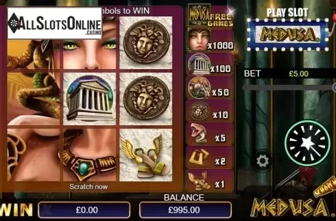 Game Screen 2. Medusa Scratch from NextGen