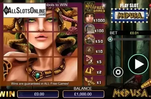 Game Screen 1. Medusa Scratch from NextGen