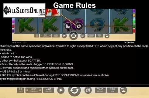Game Rules. Miami Beach from Wazdan