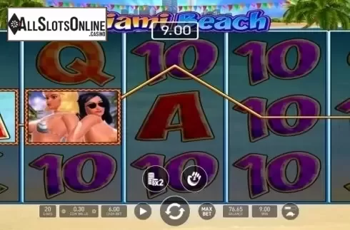 Win Screen. Miami Beach from Wazdan