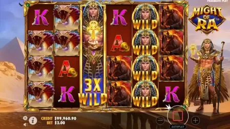 Might of Ra slot screenshot 2