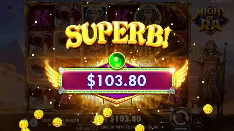 Might of Ra slot screenshot 3