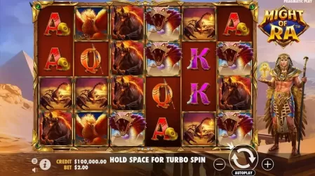 Might of Ra slot screenshot 1