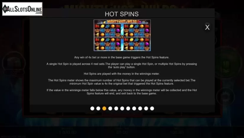 Features 1. Mighty Hot Wilds from Inspired Gaming