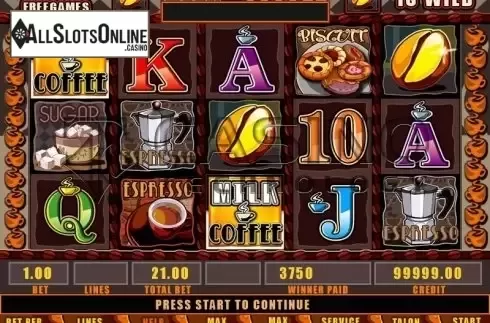 Screen2. Milk & Coffee from Casino Technology