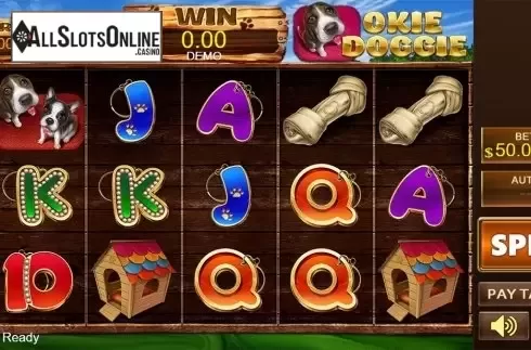 Reels screen. Okie Doggie from PlayStar