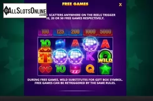 Free Games feature screen