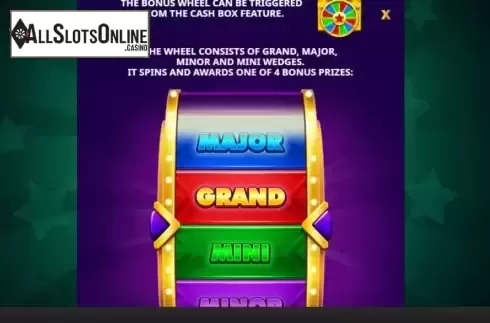 Bonus Wheel screen