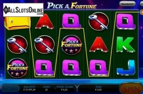 Screen 1. Pick A Fortune from Sigma Gaming