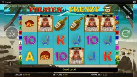 Pirates Frenzy slot screenshot 4