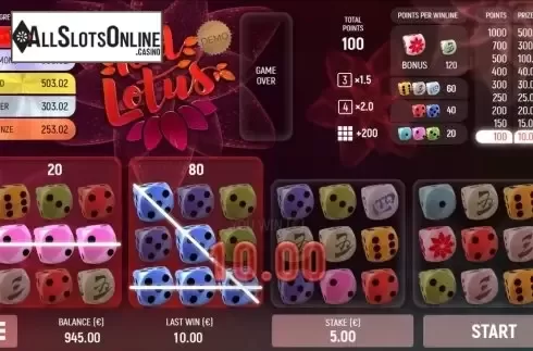 Win Screen 4. Red Lotus (Air Dice) from Air Dice