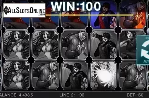 Win screen. Reel Fighters from Spinomenal
