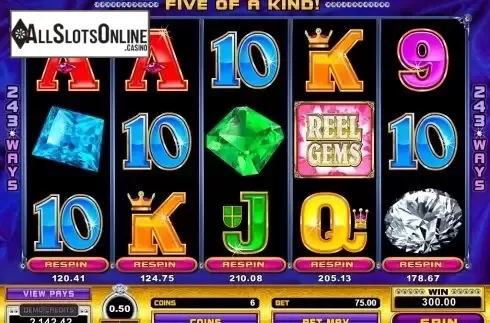 Screen9. Reel Gems from Microgaming