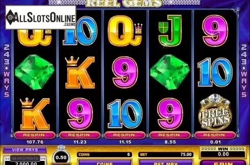 Screen7. Reel Gems from Microgaming