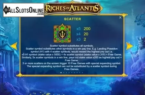 Features 1. Riches of Atlantis (Markor Technology) from Markor Technology