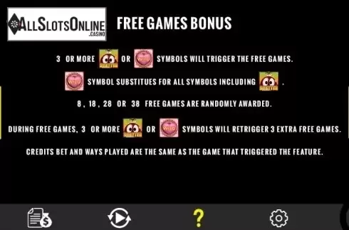 Paytable 3. Robocon from Concept Gaming