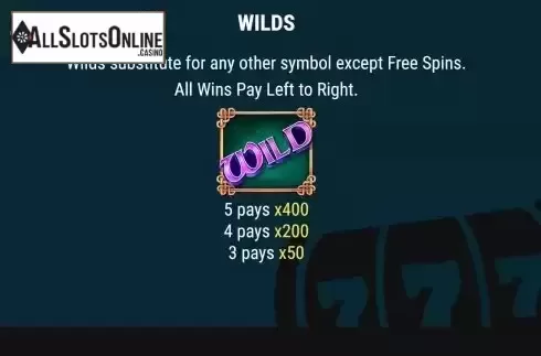 Game Features screen