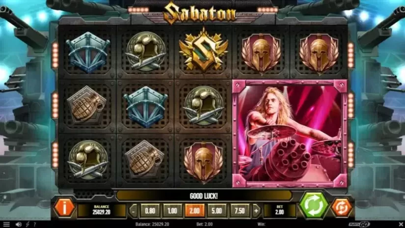 Sabaton slot screenshot 2
