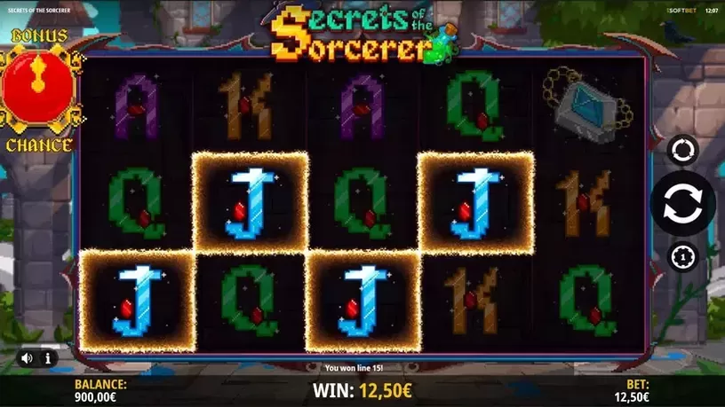 Secrets Of The Sorcerer slot screenshot 2