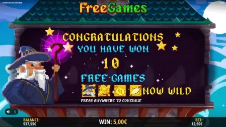 Secrets Of The Sorcerer slot screenshot 5