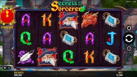 Secrets Of The Sorcerer slot screenshot 1
