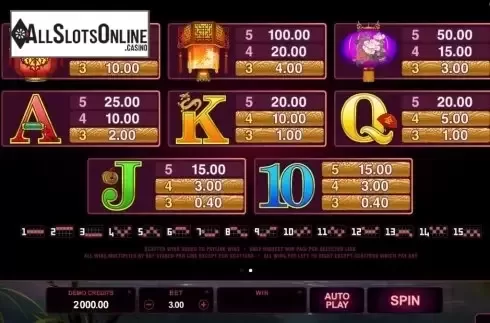 Screen3. Serenity from Microgaming