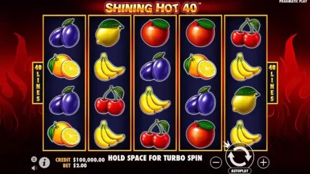 Shining Hot 40 slot screenshot 1