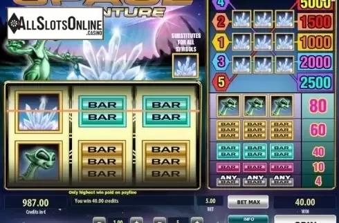 Wild Win screen. Space Adventure (Tom Horn Gaming) from Tom Horn Gaming