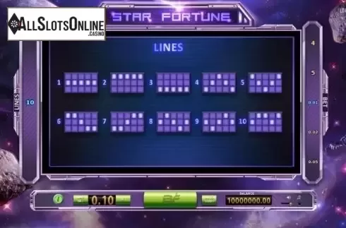 Screen5. Star Fortune from BF games