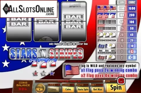 Win Screen2. Stars And Stripes from Saucify