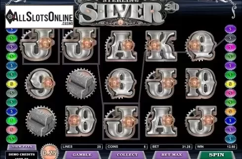Screen8. Sterling Silver 3D/2D from Microgaming