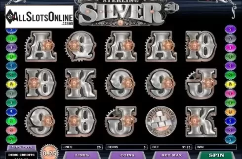 Screen6. Sterling Silver 3D/2D from Microgaming