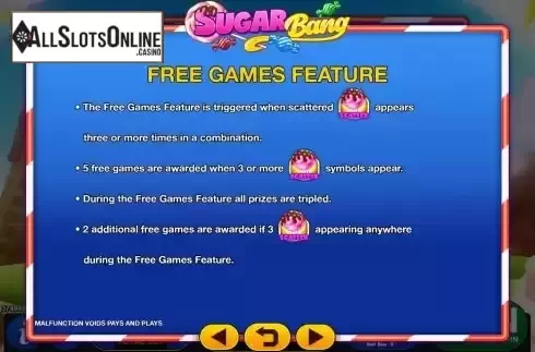 Free Games feature screen