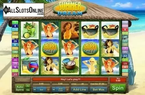 Game Workflow screen. Summer Dream from GamesOS